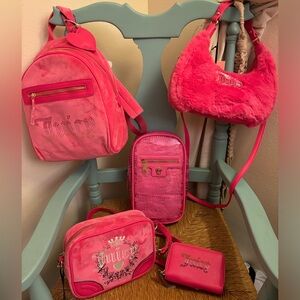 Juicy Couture Pink Bag Bundle (4 Bags+ 1 Wallet) All NEW with TAGS